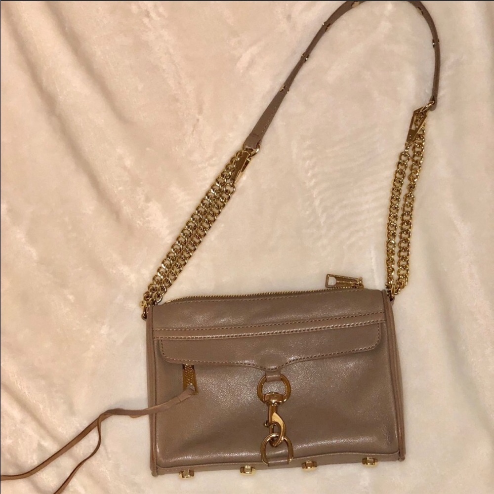 Taupe Rebecca Minkoff mini mac